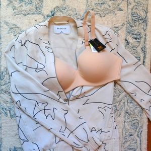 NWT! WACOAL How Perfect Wireless T-Shirt Bra Sz. 38B